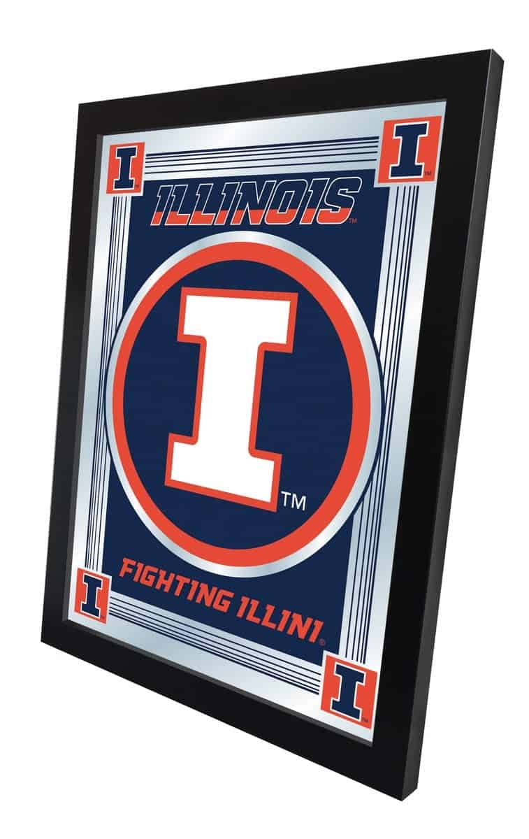 University of Illinois 17x22 Logo Wall Mirror 2 University of Illinois 17x22 Logo Wall Mirror - Image 2