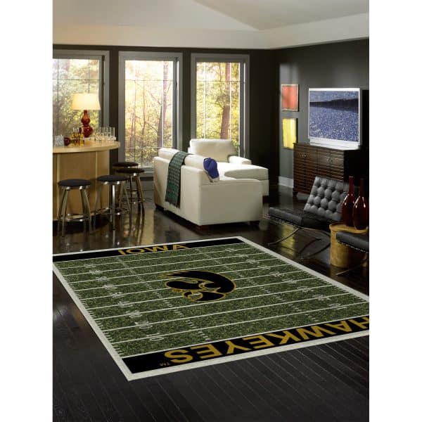 University of Iowa 8x11 Homefield Rug 1