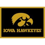 University of Iowa 8x11 Spirit Rug 4 University of Iowa 8x11 Spirit Rug