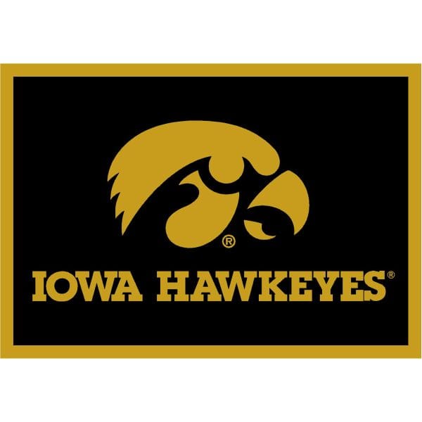 University of Iowa 8x11 Spirit Rug 1
