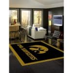 University of Iowa 8x11 Spirit Rug 3 University of Iowa 8x11 Spirit Rug