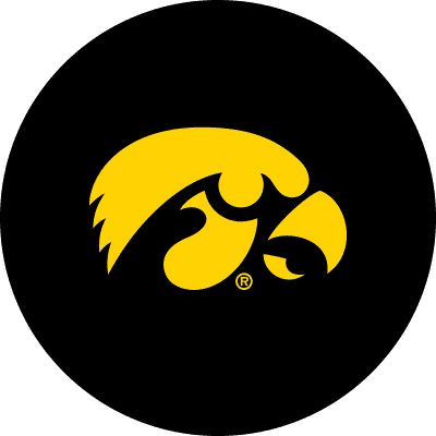 University of Iowa Chrome Bar Stool