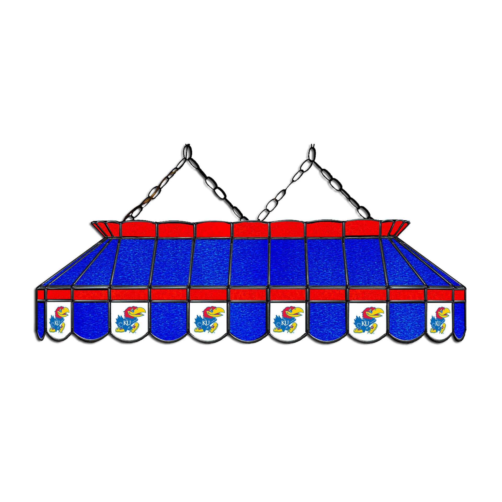 University of Kansas 40-inch Glass Lamp 1 University of Kansas 40-inch Glass Lamp