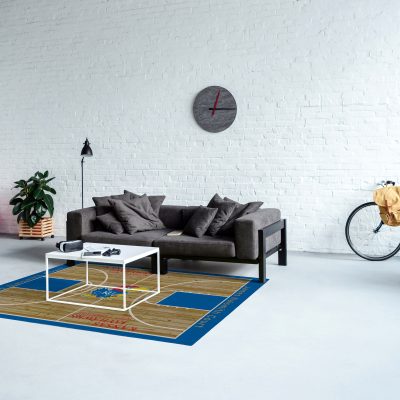 University of Kansas 4x6 Courtside Rug