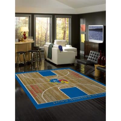 University of Kansas 8x11 Courtside Rug