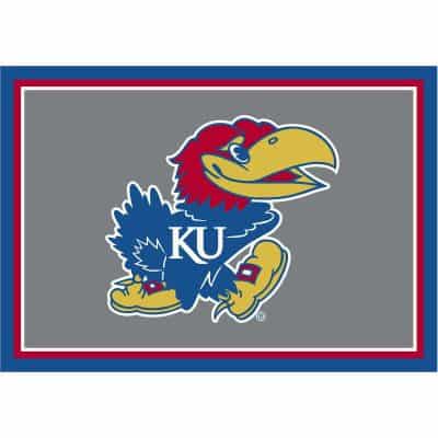 University of Kansas 8x11 Spirit Rug