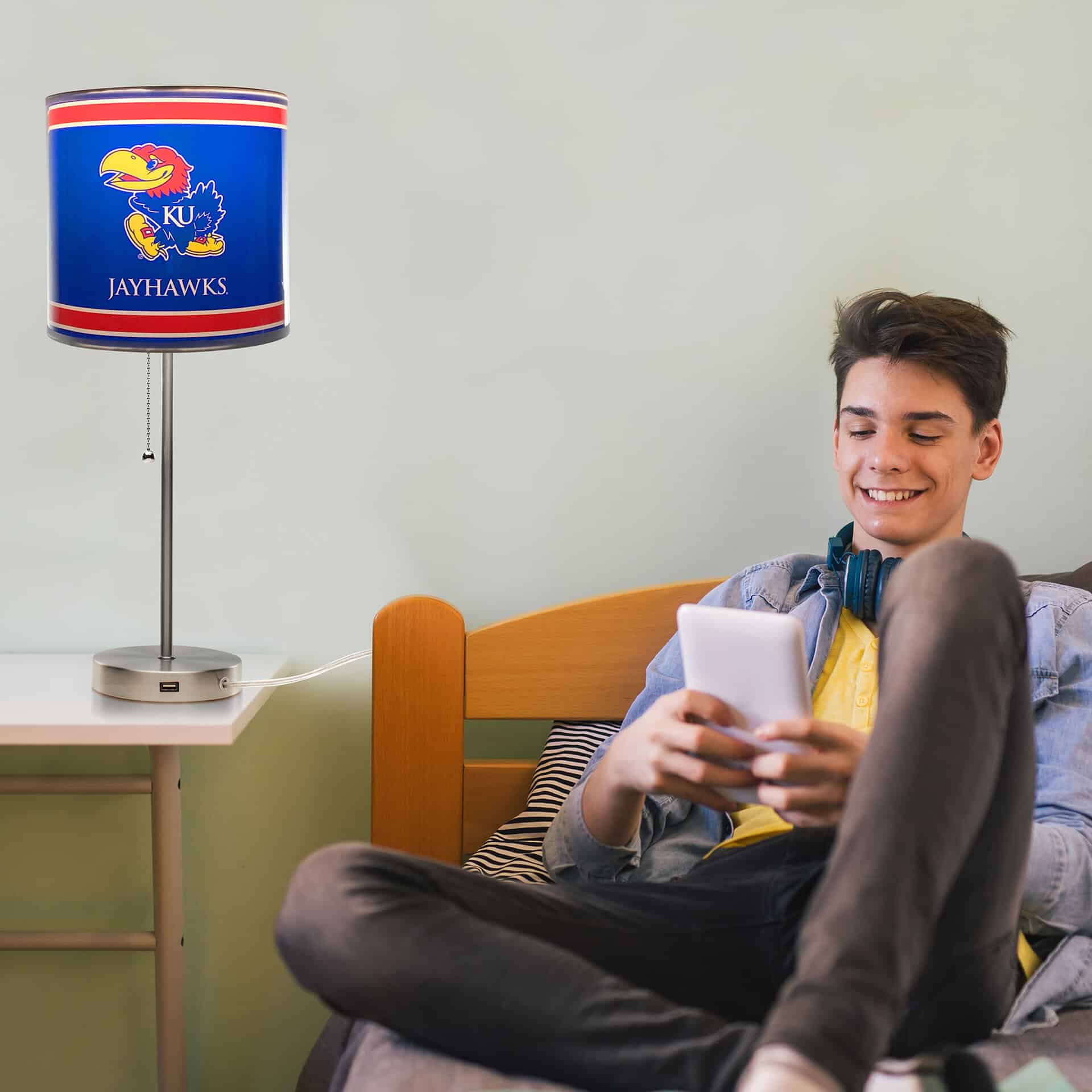 University of Kansas Chrome Lamp 2 University of Kansas Chrome Lamp - Image 2