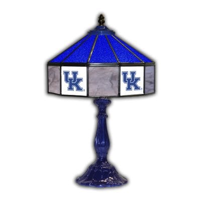 University of Kentucky 21-inch Glass Table Lamp