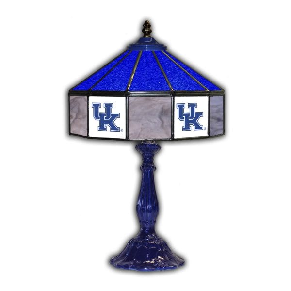 University of Kentucky 21 inch Glass Table Lamp