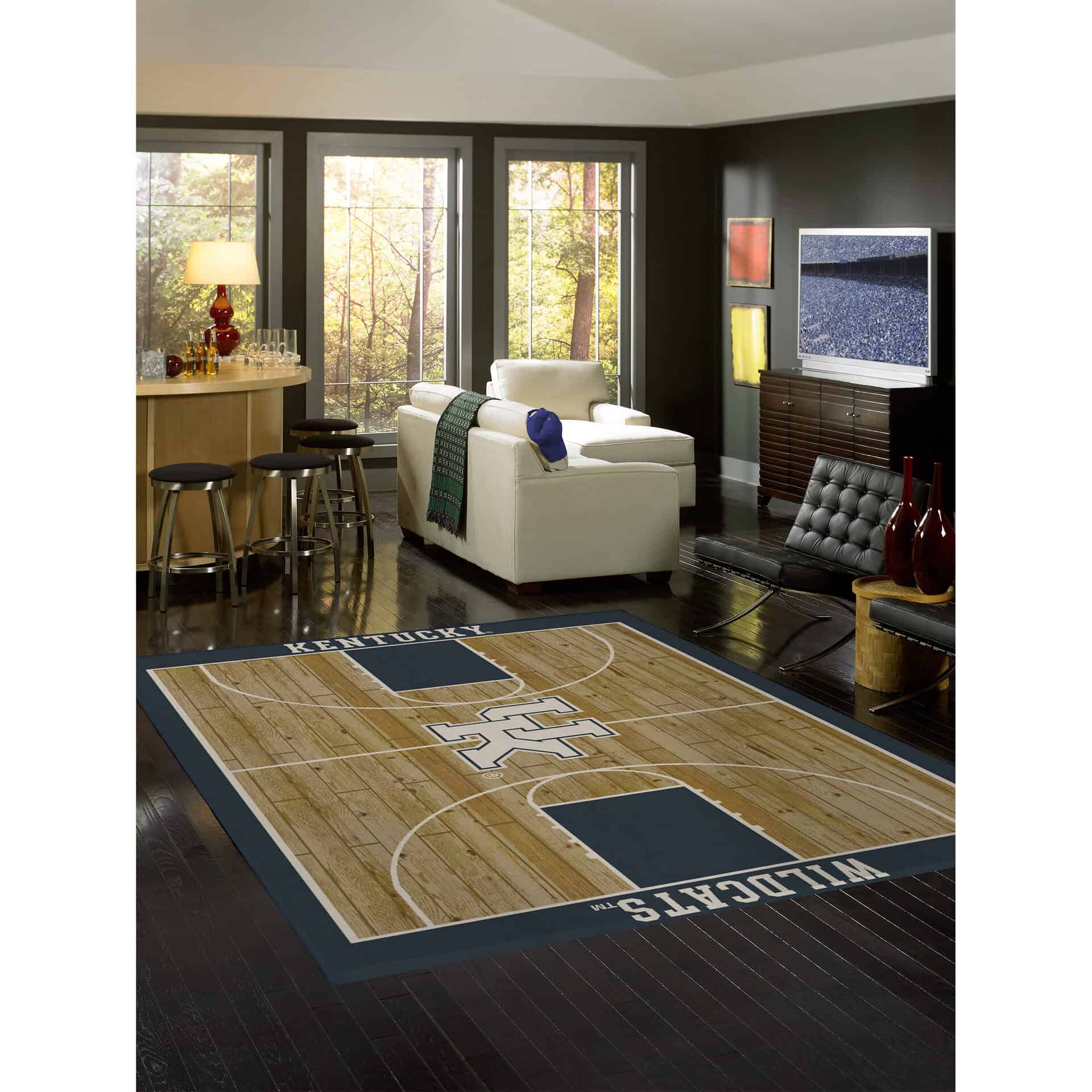 University of Kentucky 8x11 Courtside Rug 2 University of Kentucky 8x11 Courtside Rug - Image 2