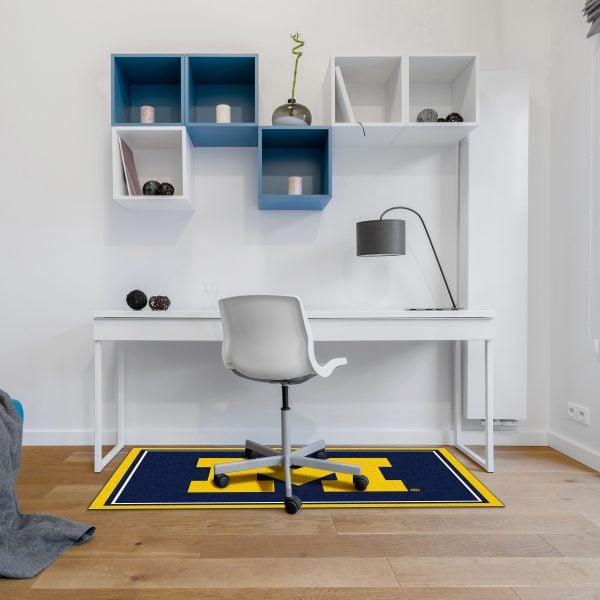University of Michigan 3x4 Area Rug 3