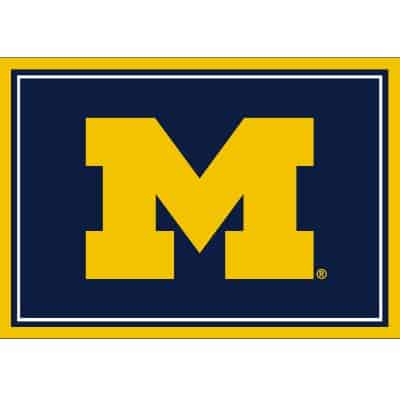 University of Michigan 3x4 Area Rug