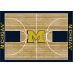 University of Michigan 4x6 Courtside Rug 4 University of Michigan 4x6 Courtside Rug