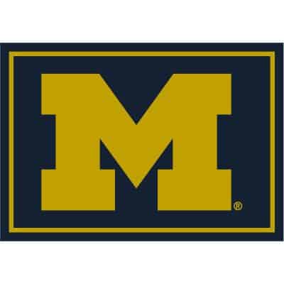 University of Michigan 8x11 Spirit Rug
