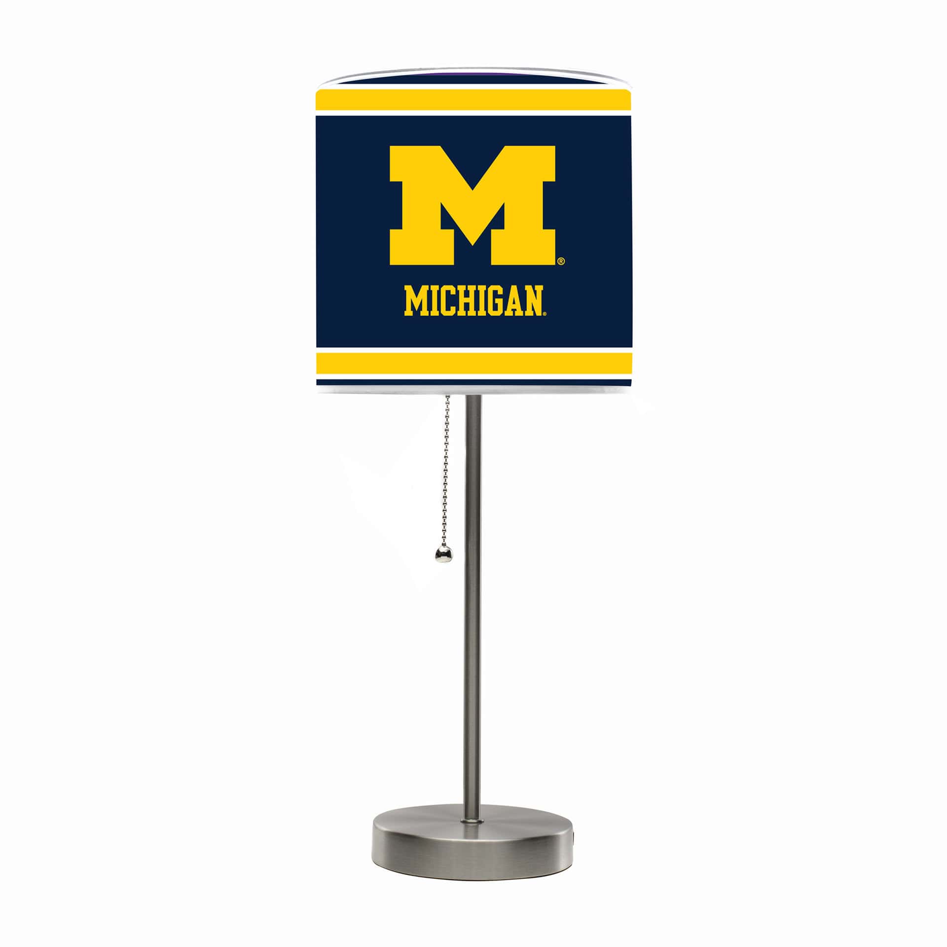 University of Michigan Chrome Lamp 4 University of Michigan Chrome Lamp - Image 4