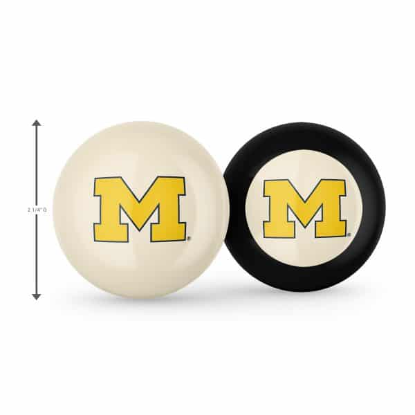 University of Michigan Cue Ball 8 Ball 1