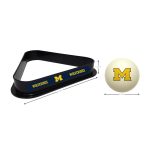 University of Michigan Cue Ball & Ball Rack 5 University of Michigan Cue Ball & Ball Rack