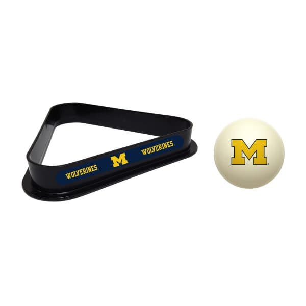 University of Michigan Cue Ball Ball Rack 2