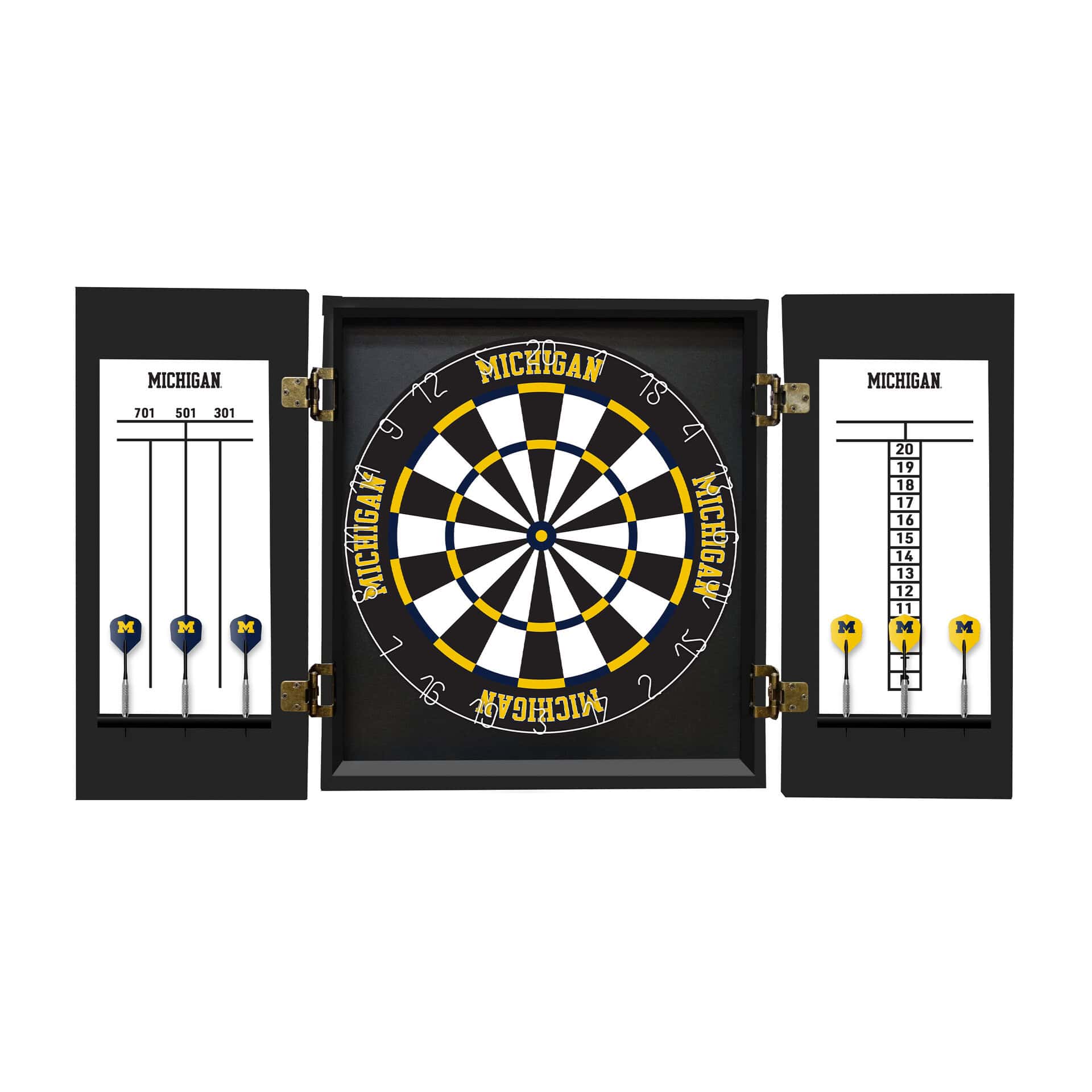 University of Michigan Fan's Choice Dartboard Set 6 University of Michigan Fan's Choice Dartboard Set - Image 6