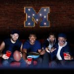University of Michigan Logo Lighted Recycled Metal Sign 5 University of Michigan Logo Lighted Recycled Metal Sign