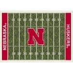 University of Nebraska 4x6 Homefield Rug 4 University of Nebraska 4x6 Homefield Rug