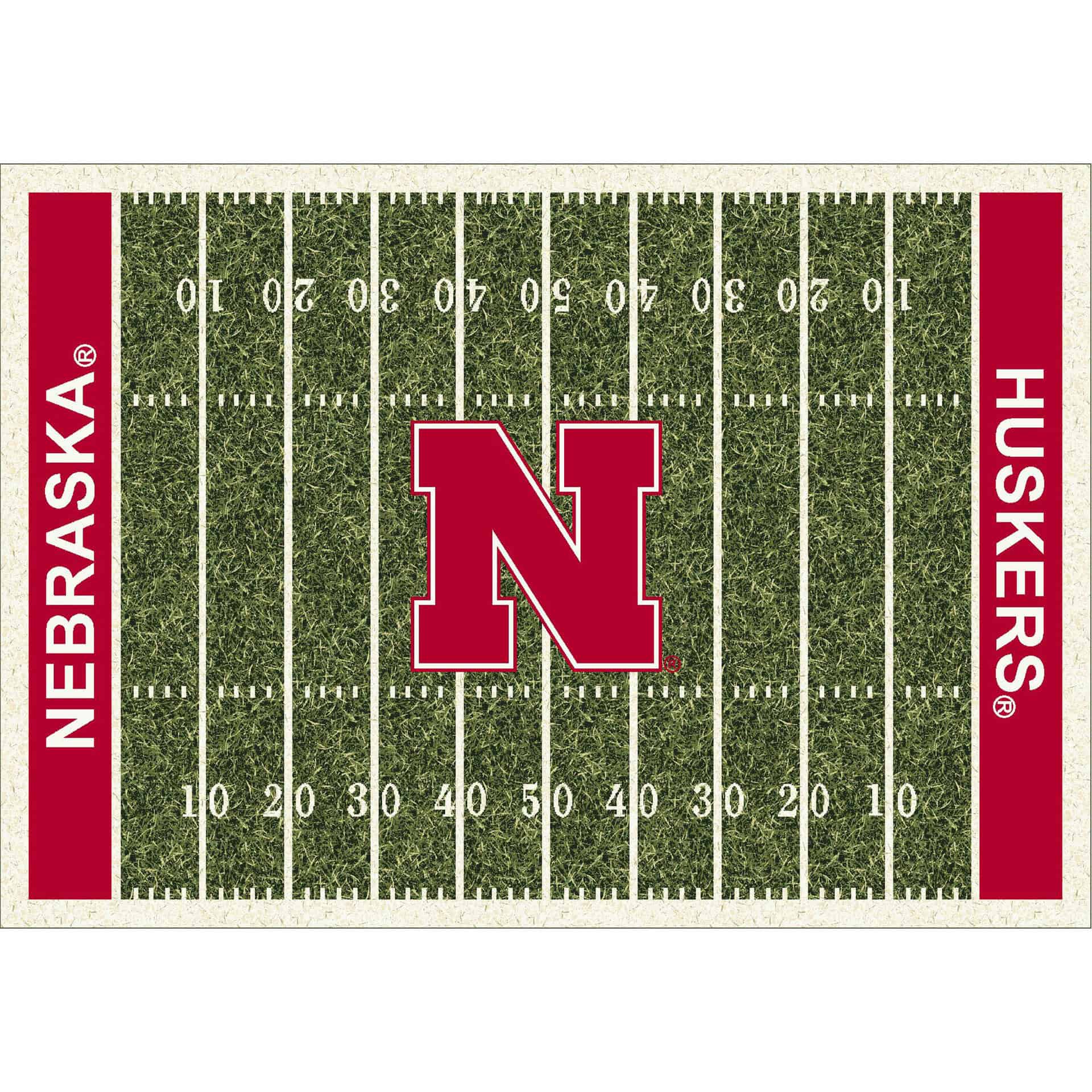 University of Nebraska 4x6 Homefield Rug 2 University of Nebraska 4x6 Homefield Rug - Image 2