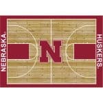 University of Nebraska 6x8 Courtside Rug 4 University of Nebraska 6x8 Courtside Rug