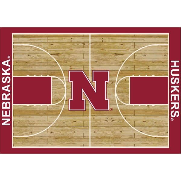 University of Nebraska 6x8 Courtside Rug 1