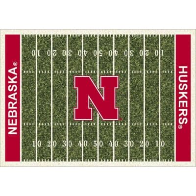 University of Nebraska 6x8 Homefield Rug