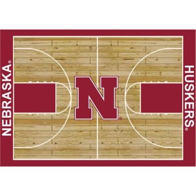 University of Nebraska 8x11 Courtside Rug