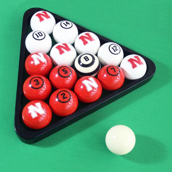University of Nebraska Billiard Balls with Numbers 5