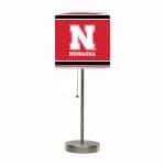 University of Nebraska Chrome Lamp