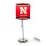 University of Nebraska Chrome Lamp