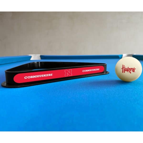 University of Nebraska Cue Ball Ball Rack 1