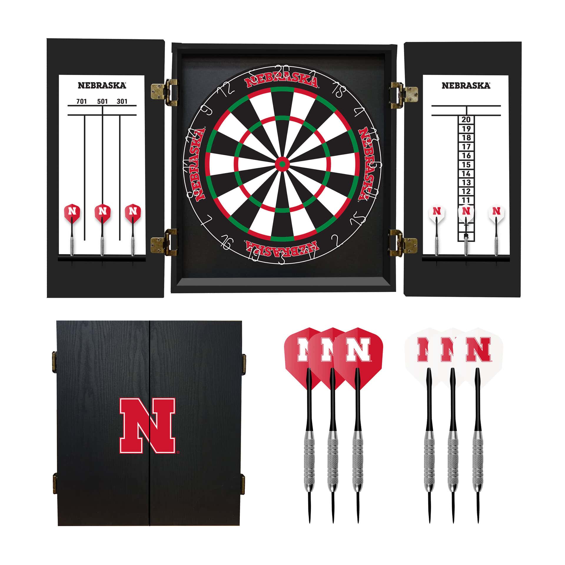 University of Nebraska Fan's Choice Dartboard Set 9 University of Nebraska Fan's Choice Dartboard Set - Image 9