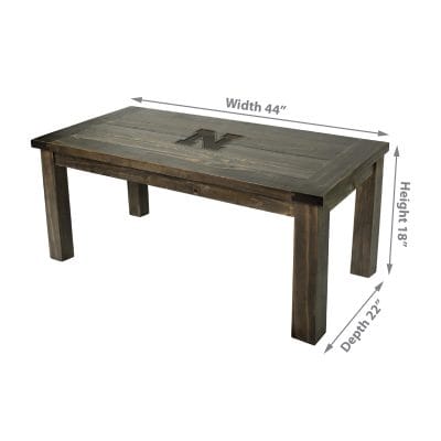 University of Nebraska Reclaimed Coffee Table