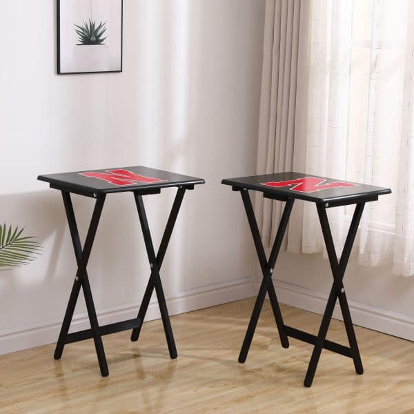 University of Nebraska TV Trays WStand 1