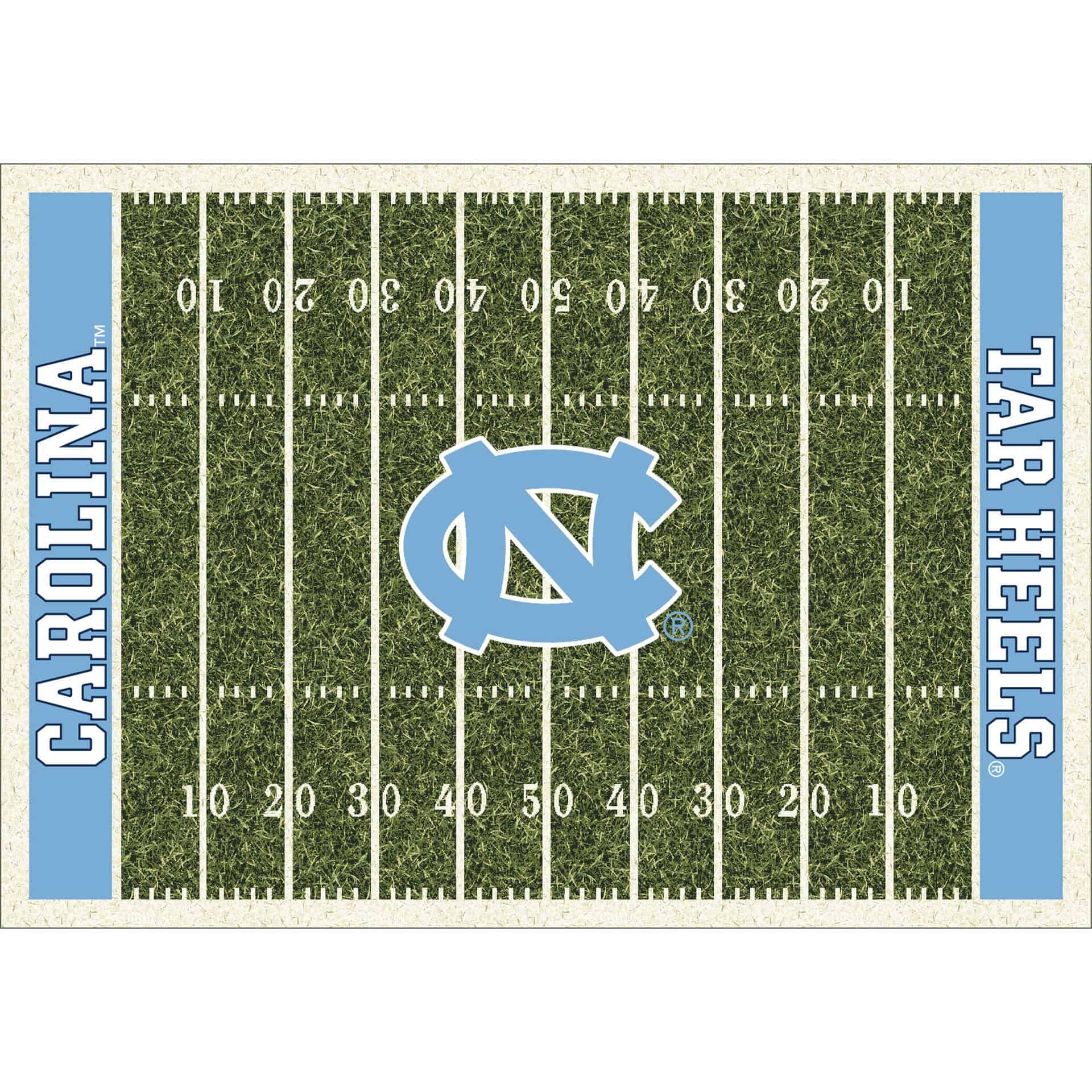 University of North Carolina 4x6 Homefield Rug 2 University of North Carolina 4x6 Homefield Rug - Image 2