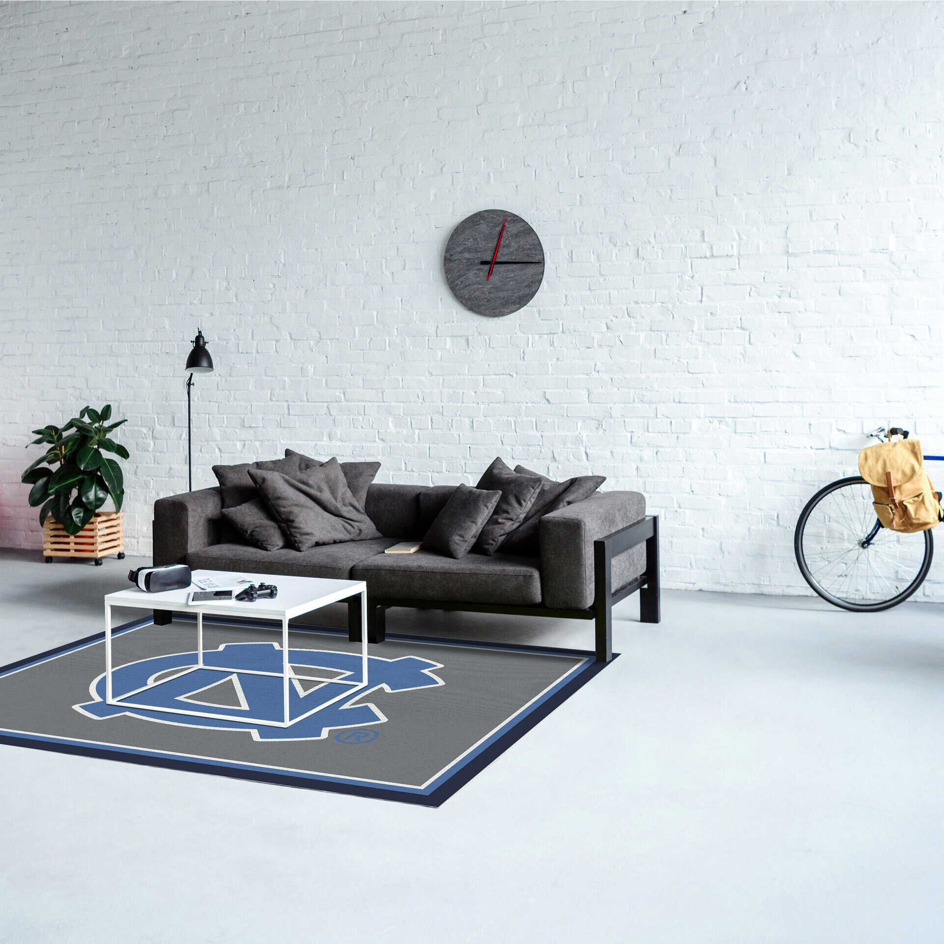 University of North Carolina 4x6 Spirit Rug 1 University of North Carolina 4x6 Spirit Rug