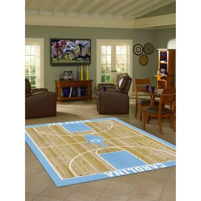 University of North Carolina 8x11 Courtside Rug