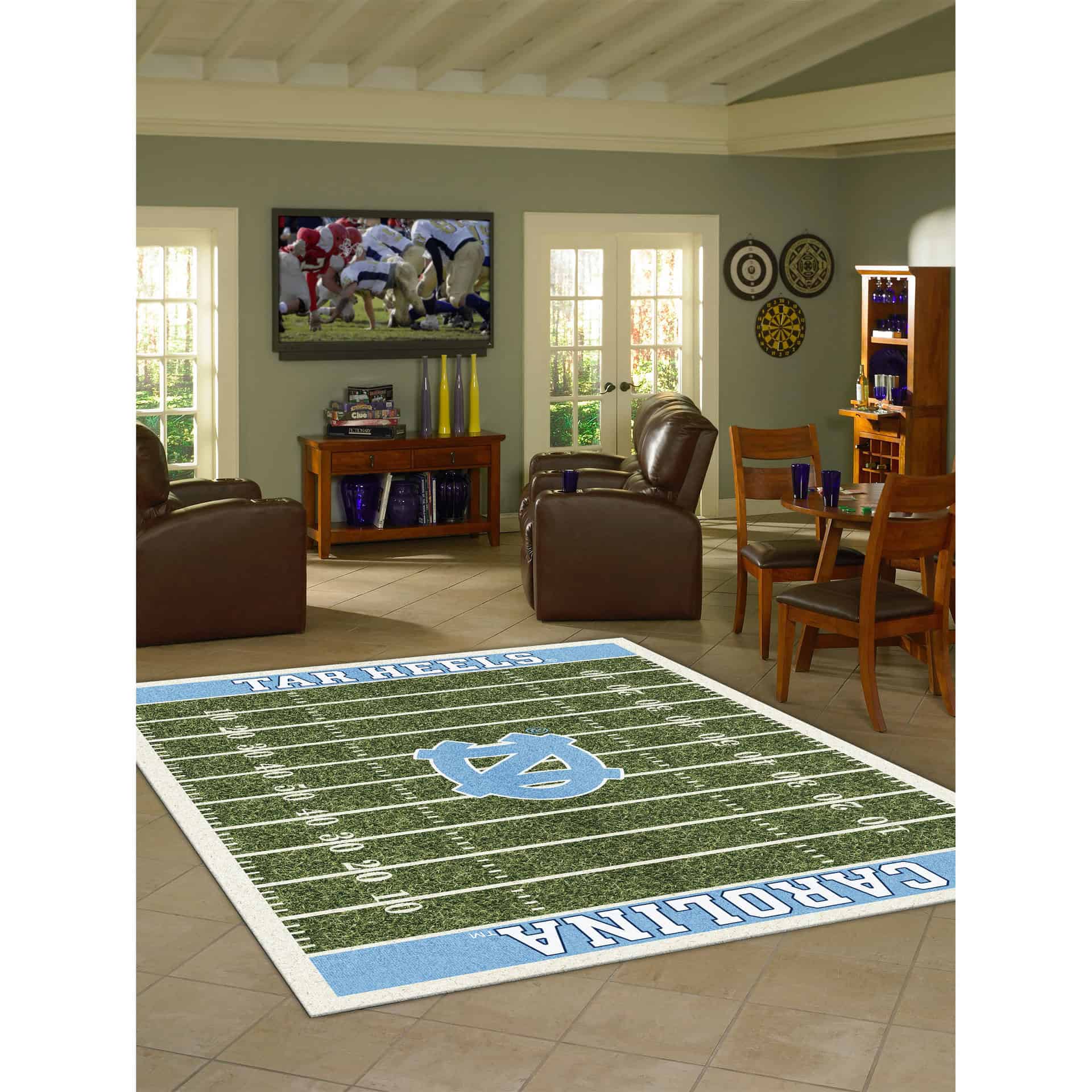 University of North Carolina 8x11 Homefield Rug 2 University of North Carolina 8x11 Homefield Rug - Image 2