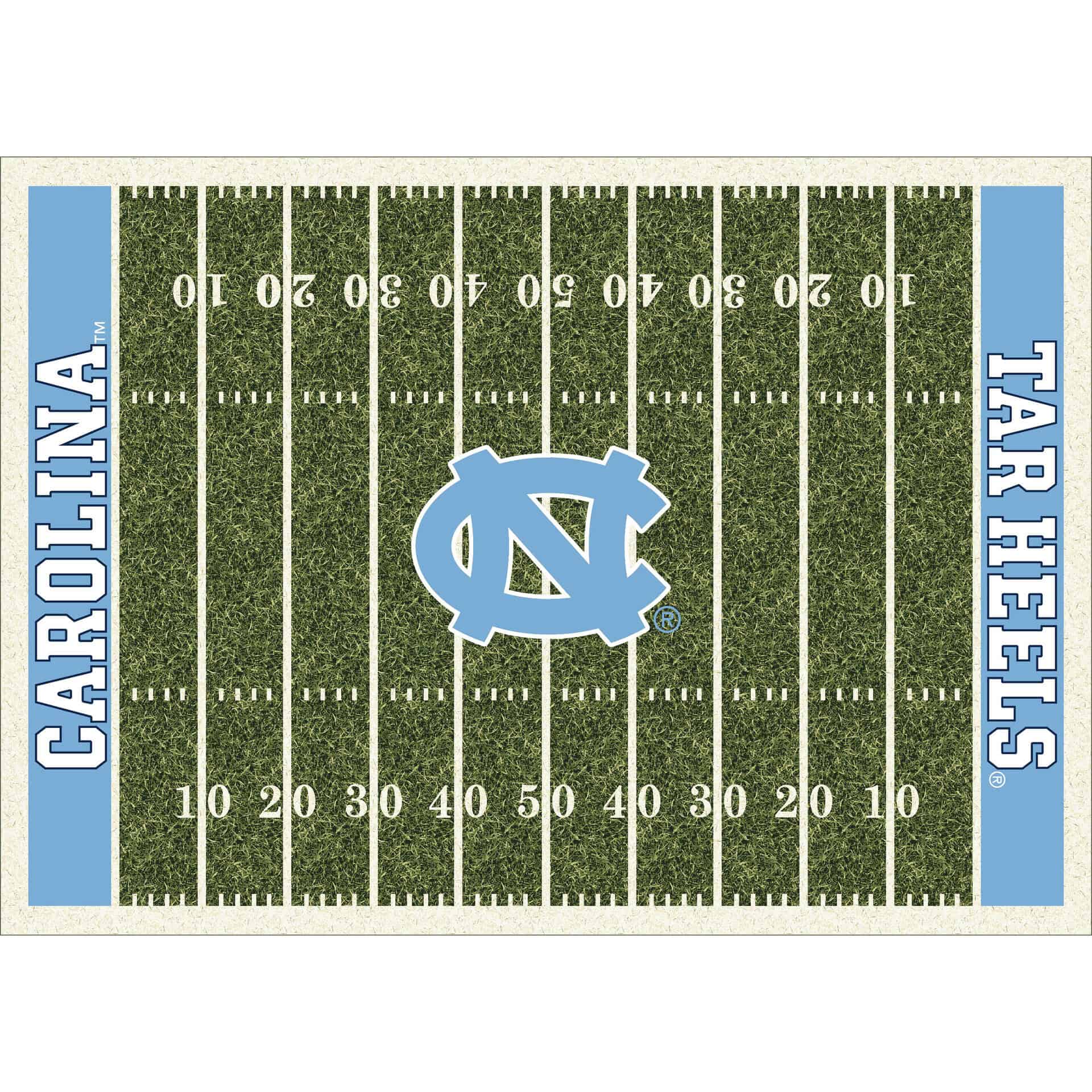 University of North Carolina 8x11 Homefield Rug 3 University of North Carolina 8x11 Homefield Rug - Image 3