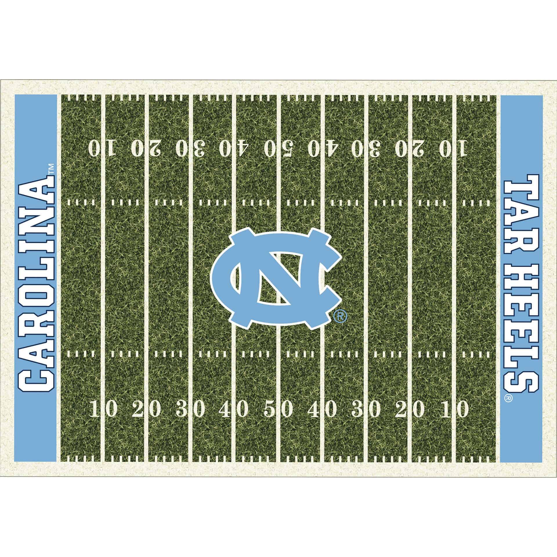 University of North Carolina 8x11 Homefield Rug 1 University of North Carolina 8x11 Homefield Rug