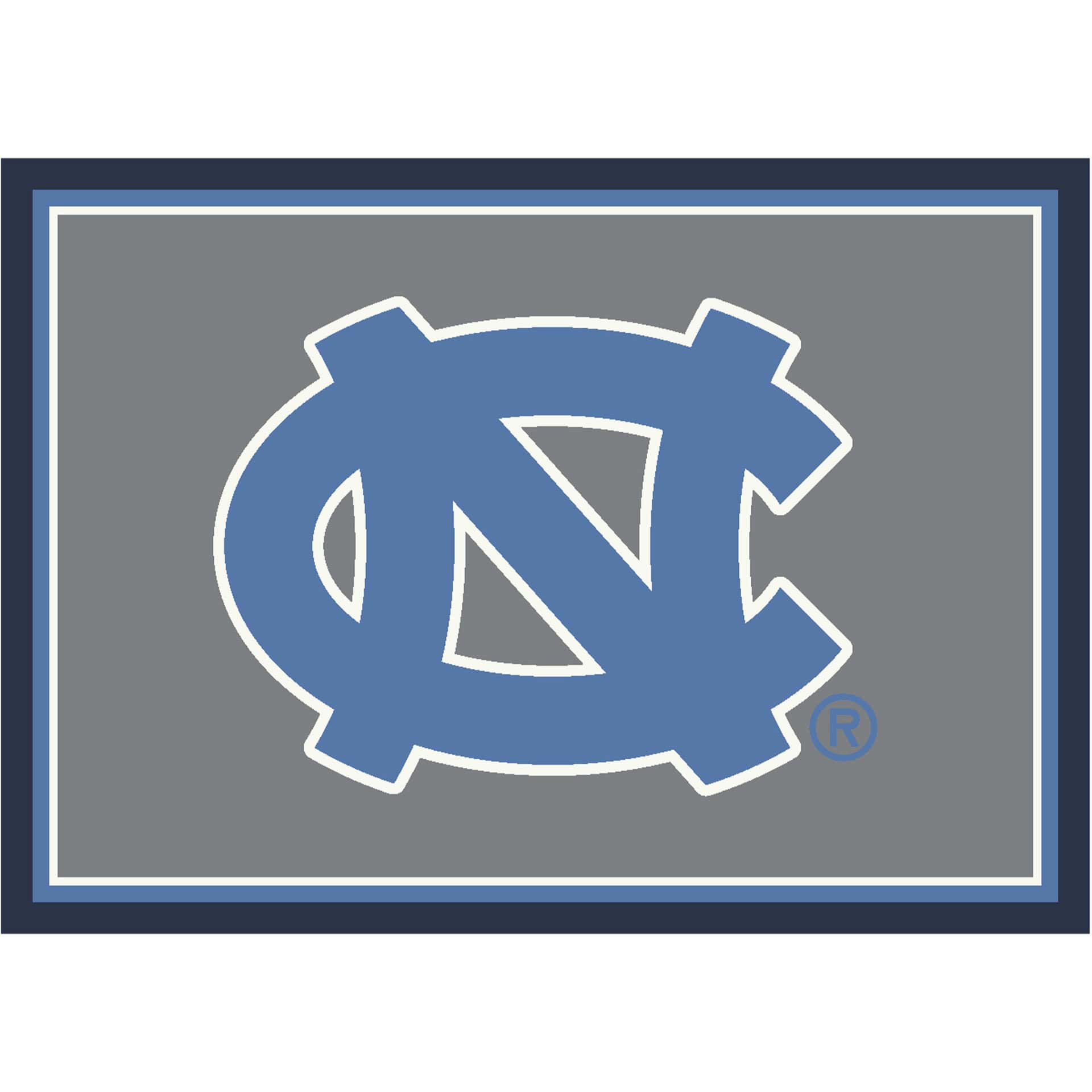 University of North Carolina 8x11 Spirit Rug 1 University of North Carolina 8x11 Spirit Rug