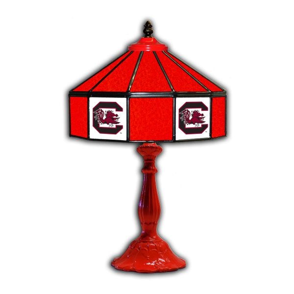 University of South Carolina 21 inch Glass Table Lamp