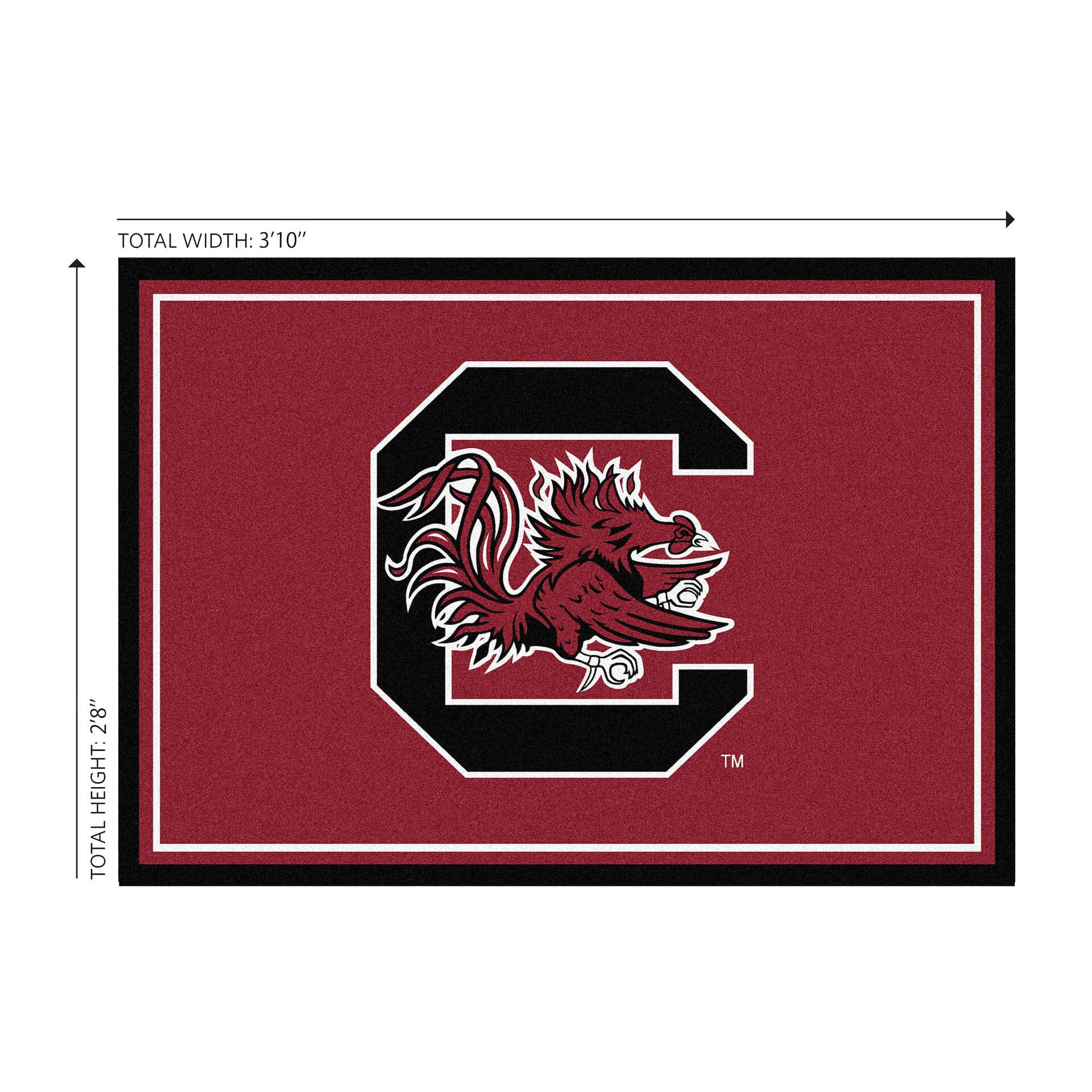 University of South Carolina 3x4 Area Rug 4 University of South Carolina 3x4 Area Rug - Image 4