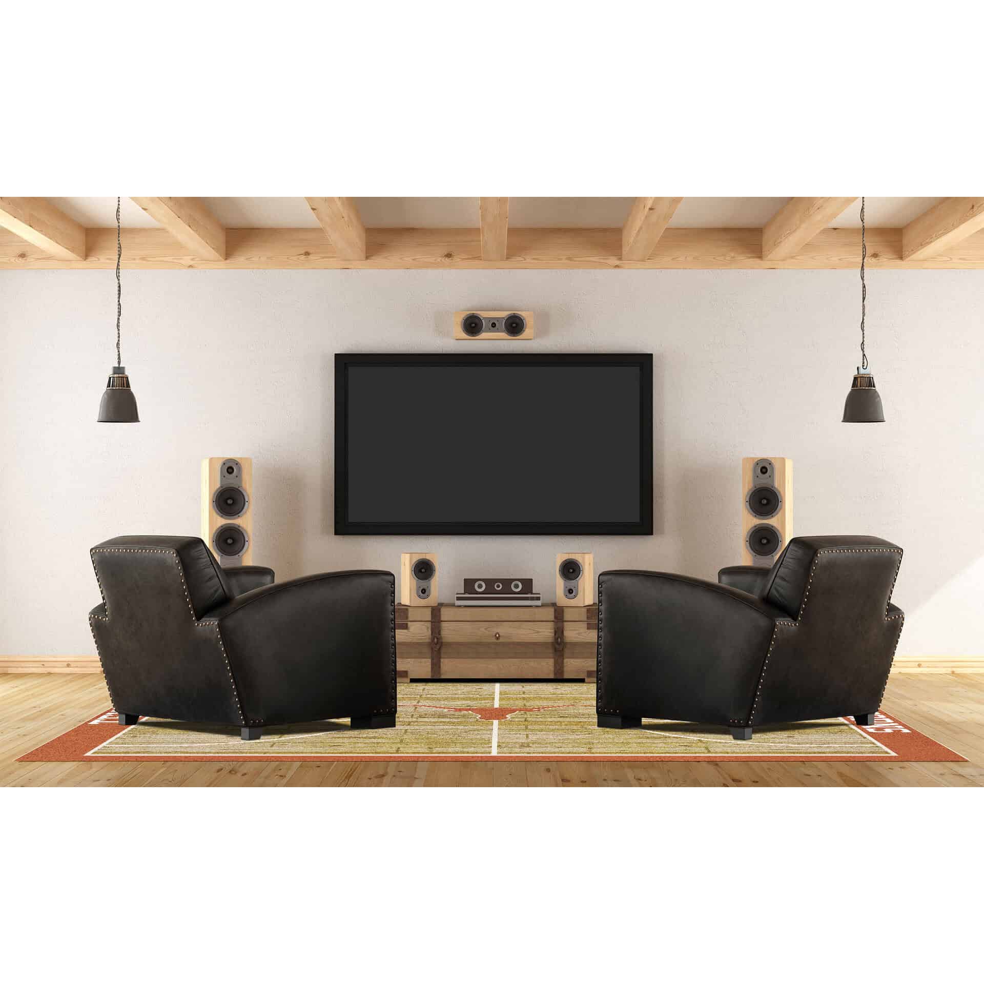 University of Texas 6x8 Courtside Rug 2 University of Texas 6x8 Courtside Rug - Image 2