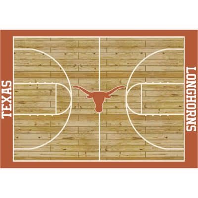 University of Texas 6x8 Courtside Rug