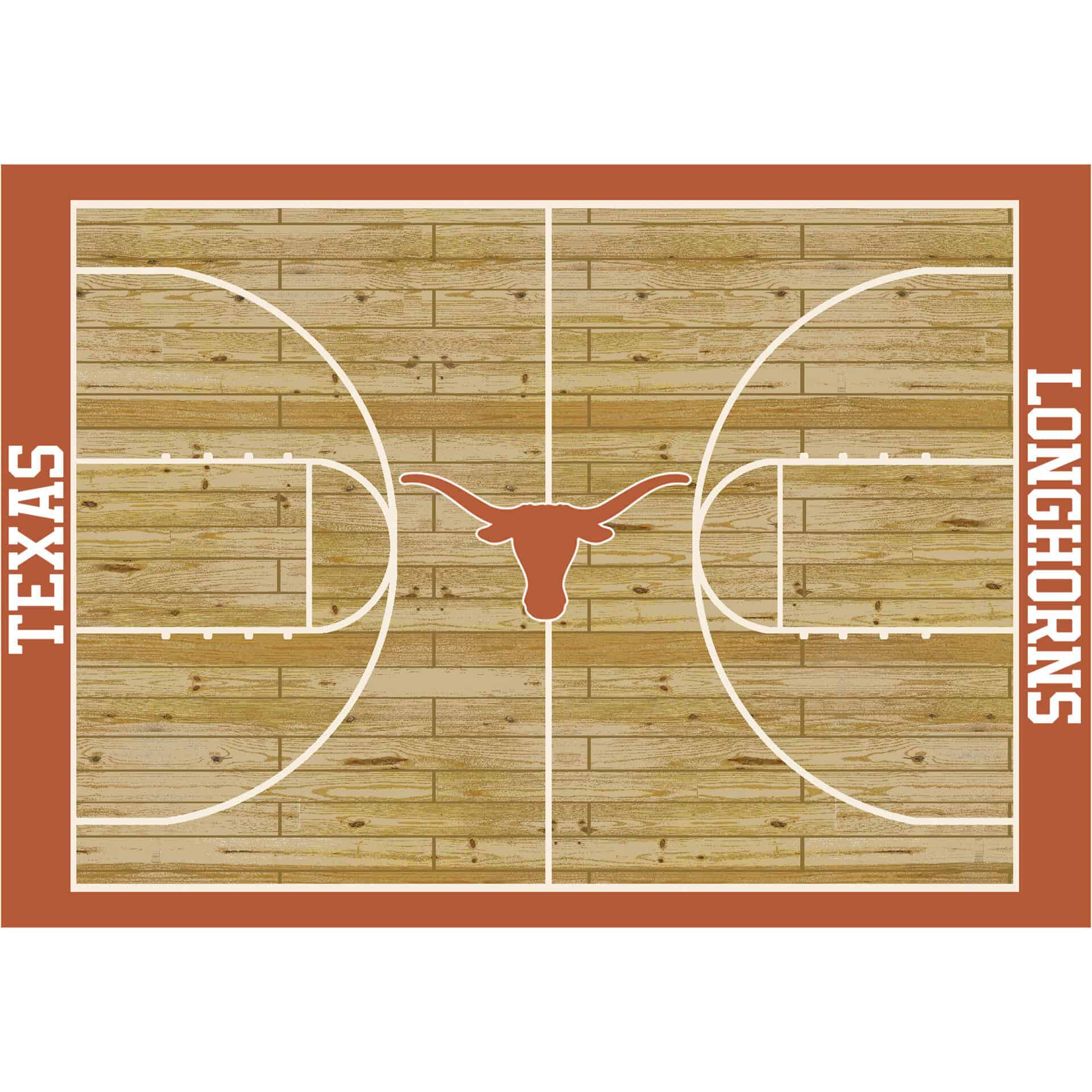University of Texas 6x8 Courtside Rug 1 University of Texas 6x8 Courtside Rug