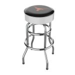 University of Texas Chrome Bar Stool 12 University of Texas Chrome Bar Stool